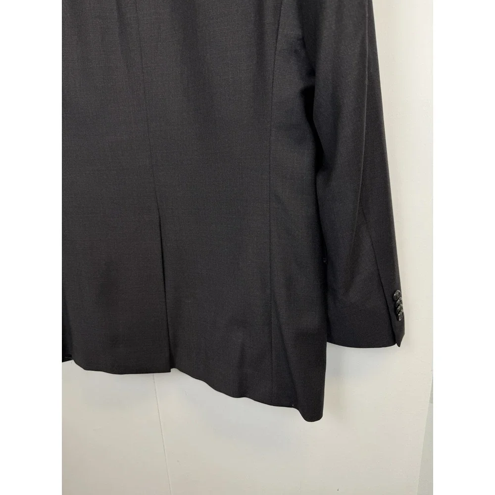 Hart Schaffner‎ Marx Sport Coat Blazer Mens 41R Dark Gray Wool Suit Jacket USA